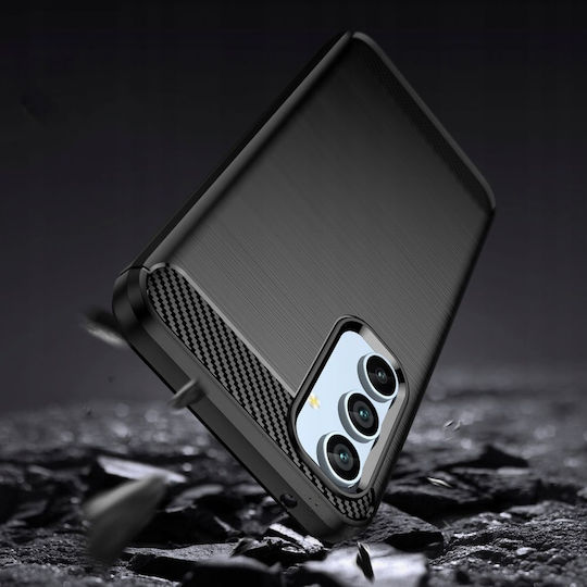 Techsuit Carbon Back Cover Σιλικόνης Μαύρο (Galaxy A54)