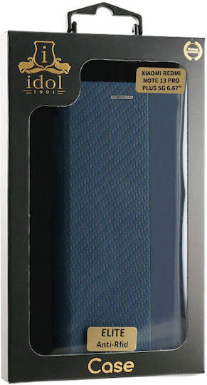 Idol 1991 Elite Anti-rfid Book Piele artificială Albastru (Redmi Note 13 Pro+)