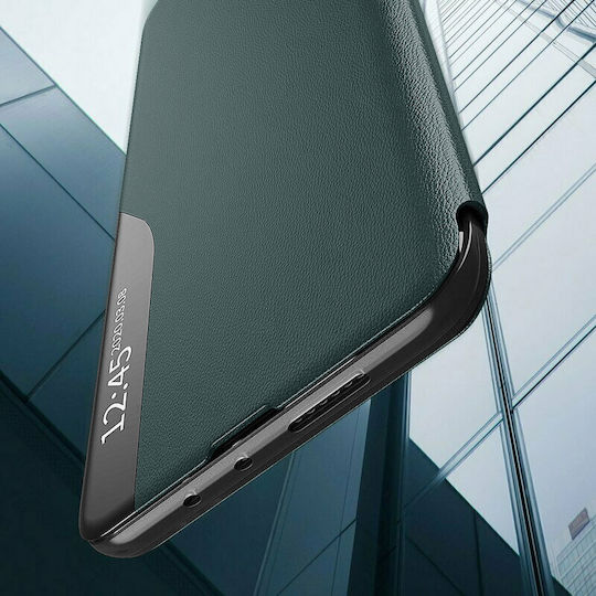 Techsuit Efold Book Plastic / Synthetic Leather Green (Redmi Note 13 4G)
