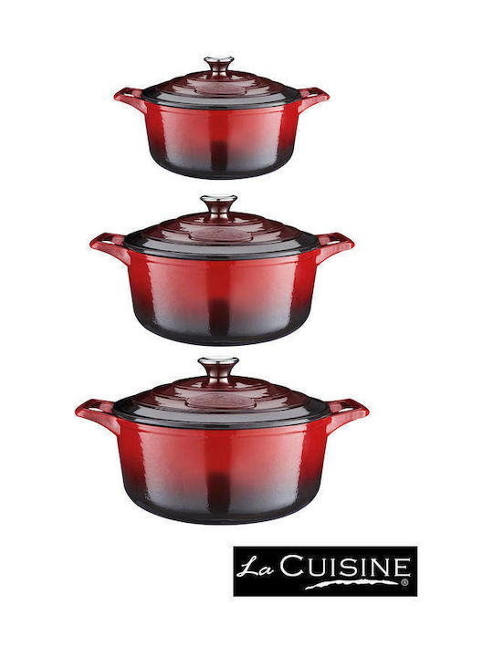 La Cuisine Tiefer Topf aus Gusseisen 2Es / 20cm
