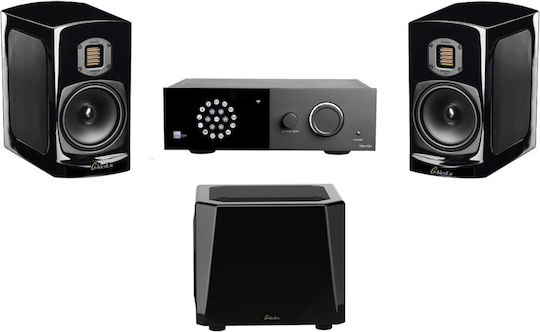 GoldenEar Set de difuzoare Home Cinema BRX speakers, Goldenear Supersub X subwoofer, Lyngdorf TDAI-1120 amplifier 120W