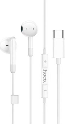 Hoco Earbuds Handsfree with USB-C Connector White