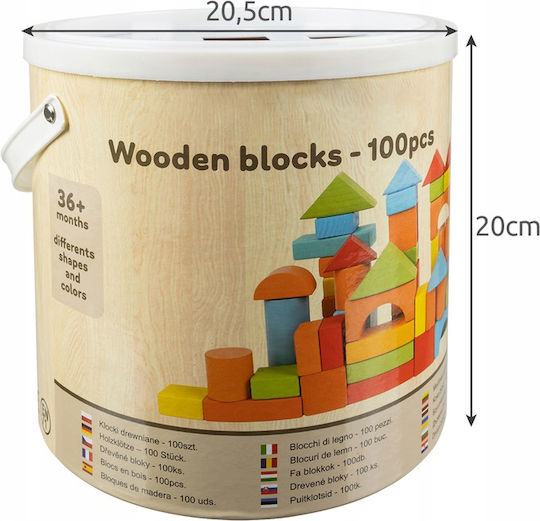 Holzbausteine Für Kinder Ab 3 Jahren 100 Stück