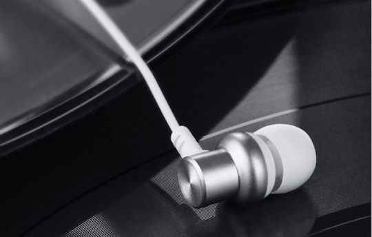 Joyroom JR-EL115 În ureche Handsfree cu două căști cu mufă 3.5mm Argintiu
