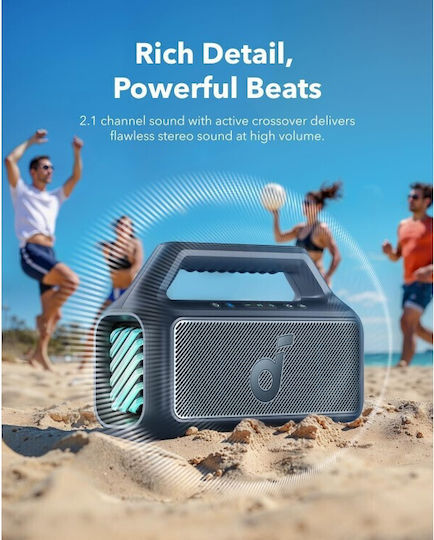 Anker Soundcore Boom 2 Waterproof Bluetooth Speaker 80W with Battery Life up to 24 hours Blue