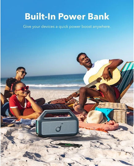 Anker Soundcore Boom 2 Waterproof Bluetooth Speaker 80W with Battery Life up to 24 hours Blue