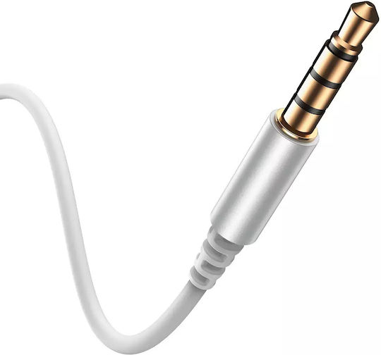JR-EW06 In-ear Handsfree Ακουστικά με Βύσμα 3.5mm Ασημί