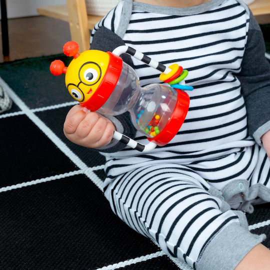 Baby Einstein Сензорна Cal’s Sensory Shake-up Activity Rattle с Музика и Звуци за 3+ Месеца