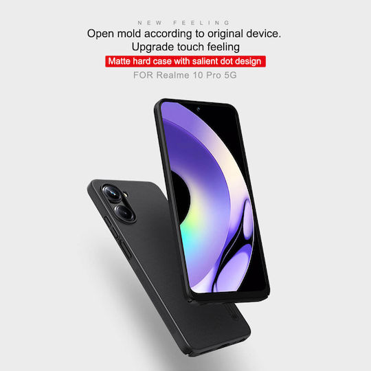 Nillkin Super Frosted Back Cover Plastic Negru (Realme 10 Pro 5G)