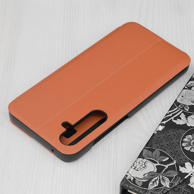 Techsuit EFold Buchen Sie Kunststoff / Synthetisches Leder Orange (Samsung Galaxy A35 5G)