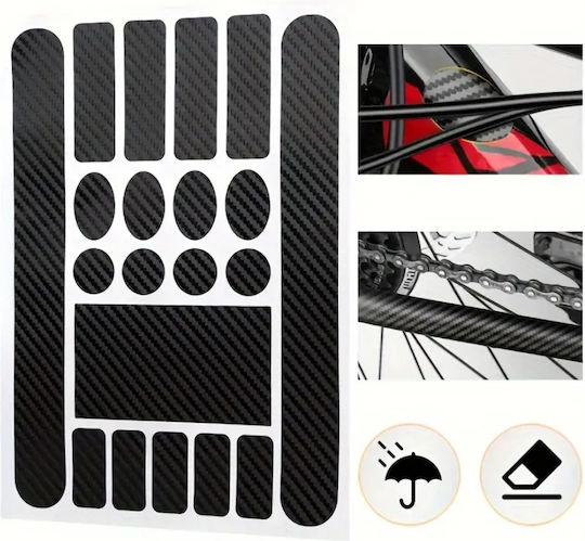 Set 20 stickere de protecție cadru bicicletă Zola protecție lac împotriva zgârieturilor