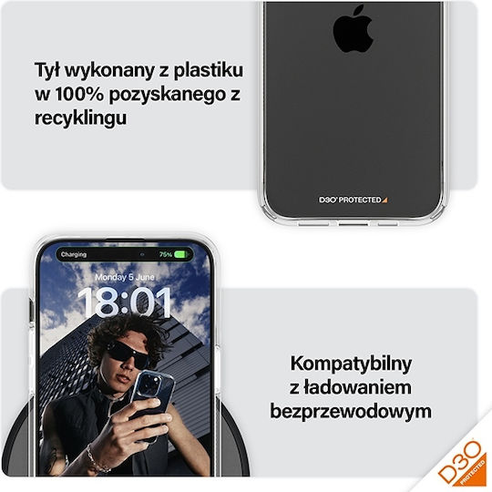 PanzerGlass Hard Umschlag Rückseite Kunststoff Transparent (iPhone 15 Pro Max) 1175