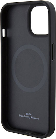 BMW Signature Logo Imprint Back Cover Πλαστικό Μαύρο (iPhone 15)