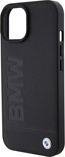 BMW Signature Logo Imprint Back Cover Πλαστικό Μαύρο (iPhone 15)