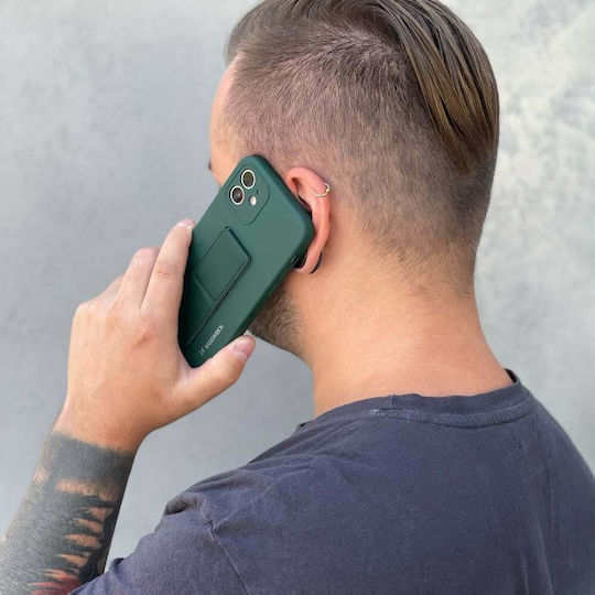 Wozinsky Kickstand Flexible Umschlag Rückseite Silikon Rosa (iPhone 13 Pro Max)