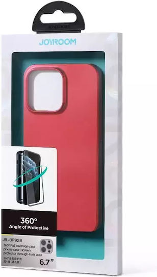 Joyroom 360 Full Cover Πλαστικό 0.76mm Κόκκινο (iPhone 13 Pro Max)