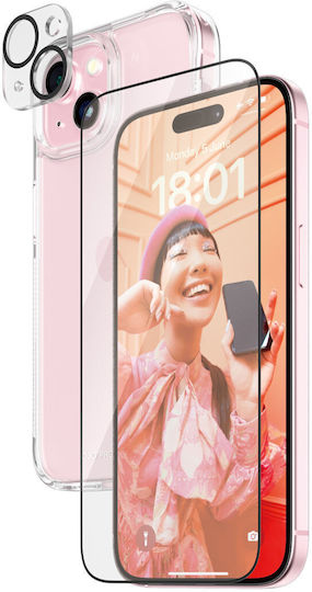 PanzerGlass Bundle Back Cover Plastic Transparent (iPhone 15) B1172+2809