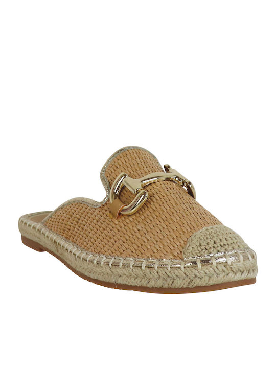 Flat Mules σε Μπεζ Χρώμα