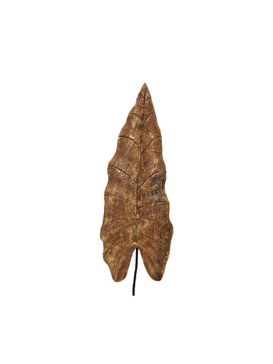 Inart Διακοσμητικό Φύλλο Lopi από Μέταλλο 23x9x77.5cm