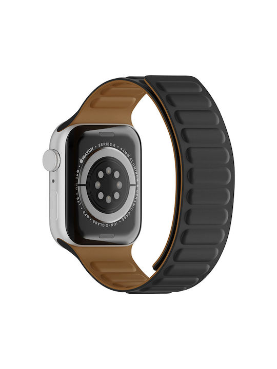 Techsuit Watchband (W035) Strap Synthetic Leather Black (Apple Watch 44/45/46mm/Ultra 49mm)