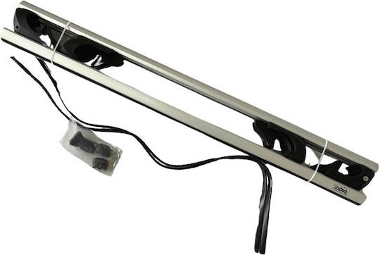 120cm. for Cars with Factory Bars (with Roof Rack Legs and Lock) Silver