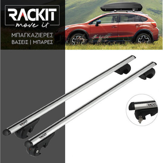 Bare De Acoperiș Din Aluminiu 120 Cm Universal 2014+ Pentru Mașini Cu Bare De Acoperiș Originale Cu Picioare Pentru Portbagaj De Acoperiș Și Blocare Argintii