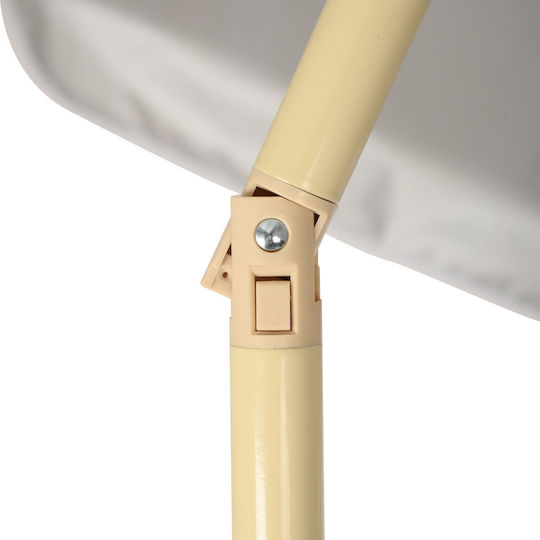 Estia Save the Aegean Folding Beach Umbrella Diameter 2m with UV Protection and Air Vent Sunscape Mirage