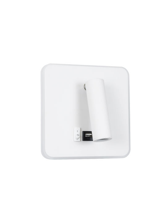 GloboStar Lady-S Modern Leuchte Wand mit Integrierter LED und Neutralweißes Licht 15x7cm