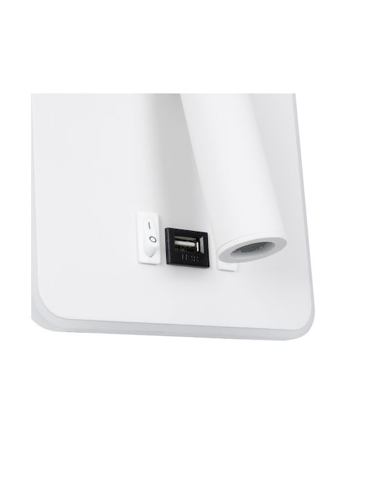 GloboStar Lady-S Modern Leuchte Wand mit Integrierter LED und Neutralweißes Licht 15x7cm