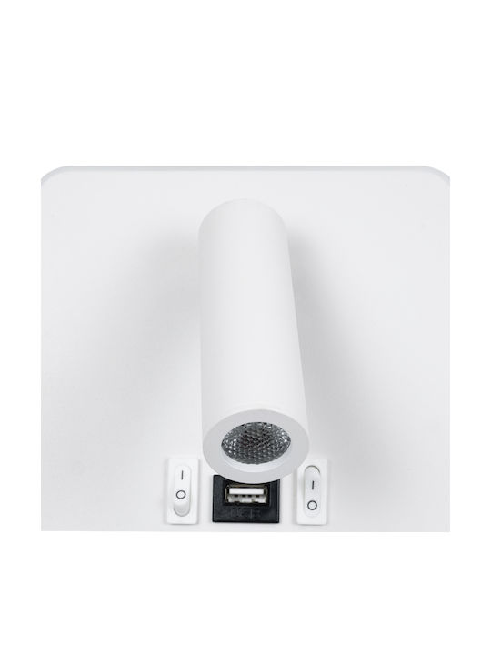 GloboStar Lady-S Modern Leuchte Wand mit Integrierter LED und Neutralweißes Licht 15x7cm