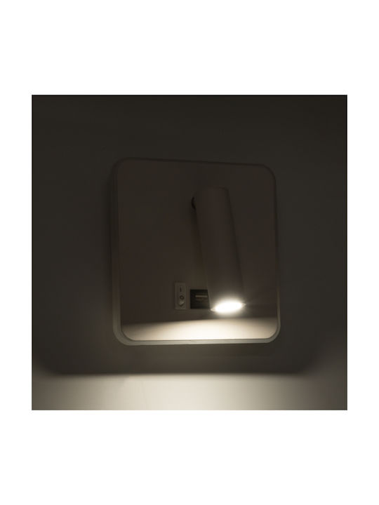 GloboStar Lady-S Modern Leuchte Wand mit Integrierter LED und Neutralweißes Licht 15x7cm