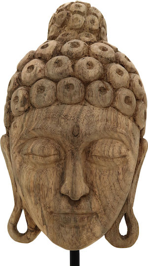 Inart Διακοσμητικός Βούδας από Ξύλο Mask 20x18.5x48.5cm Inart Διακοσμητικός Βούδας από Ξύλο Mask 20x18.5x48.5cm