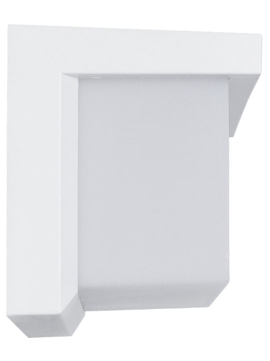 GloboStar Cityscape Επιτοίχια Εξωτερική Πλαφονιέρα LED IP65 18W με Φυσικό Λευκό Φως 23.5x11x10εκ.