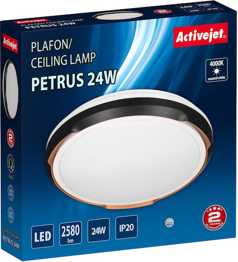 Active Jet Deckenleuchte Schwarz mit Integrierter LED