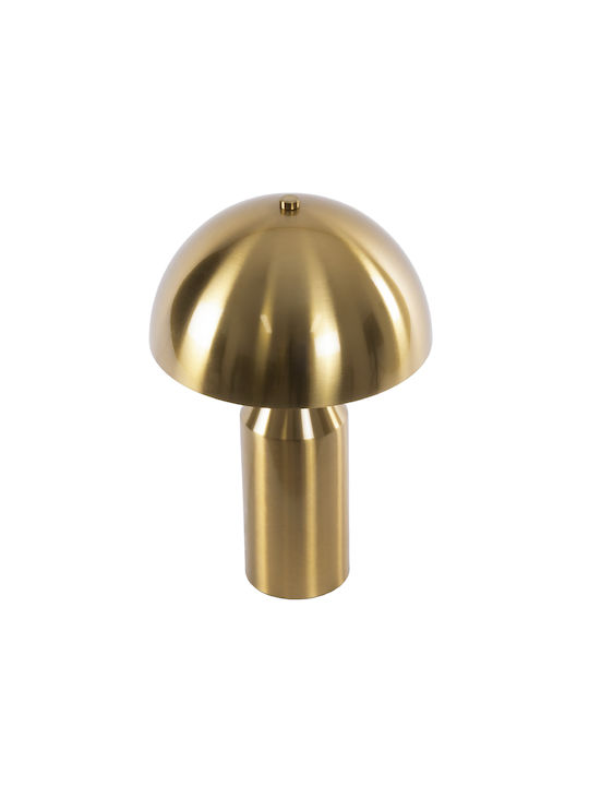 GloboStar Metal Table Lamp for Socket E27 with Gold Shade and Base