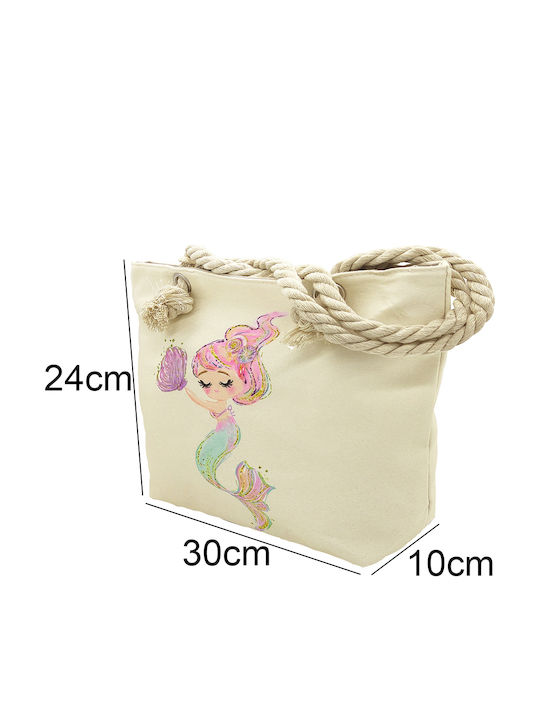 Gift-Me Kinder Rucksack Strandtasche Beige 30cmx10cmx24cmcm
