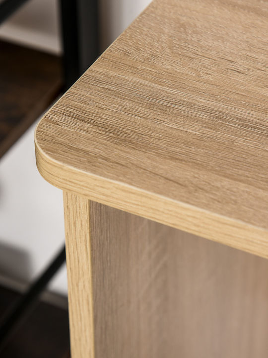 Desk Wooden White and oak 100x44x74cm