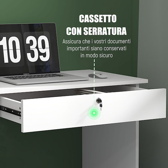 Birou Din Lemn Alb 110x50x76cm