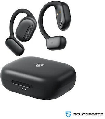 SoundPEATS GoFree Air Conduction Bluetooth Handsfree Ακουστικά με Αντοχή στον Ιδρώτα και Θήκη Φόρτισης Μαύρα