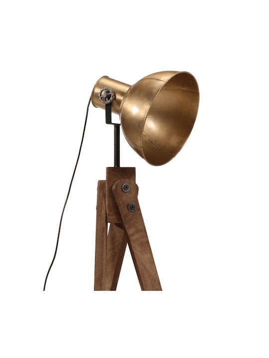 vidaXL Floor Lamp H120xW45cm. with Socket for Bulb E27 Brown
