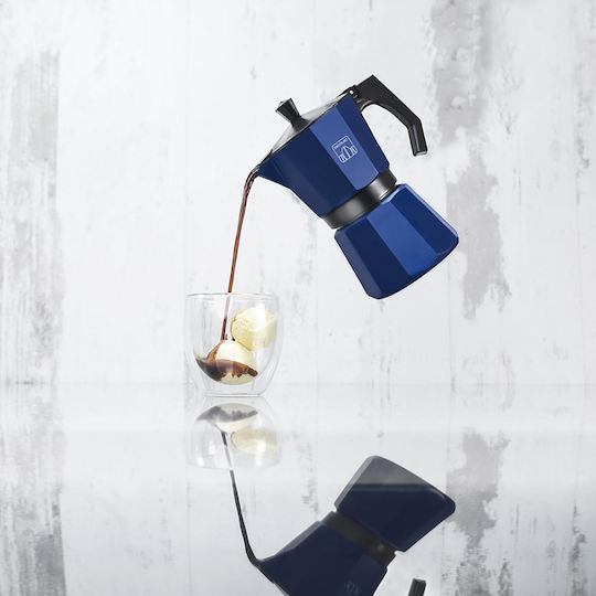 Cecotec Mokclassic Μπρίκι Espresso 6cups Inox Μπλε