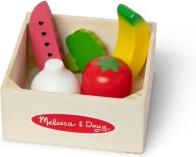 Melissa & Doug Jucărie Fructe și Legume din Lemn pentru 2+ Ani