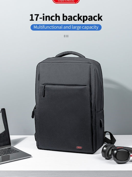 XO Cb02 Waterproof Backpack Backpack for 17" Laptop Black