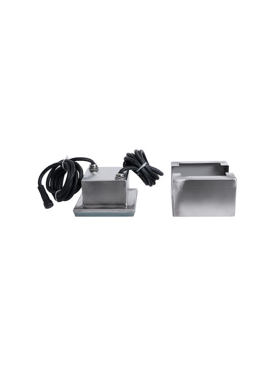 GloboStar Spot De Podea LED 2W Cu Lumină Alb Natural IP68 Gri