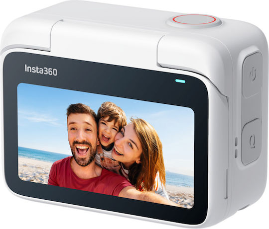 GO 3S 64GB Екшън Камера 4K Ultra HD 360° Подводна Стандартна с Екран 2" и Wi-Fi Арктическо Бяло
