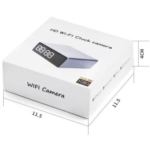 Versteckte Kamera WiFi Uhr 1080p mit Steckplatz für Speicherkarte