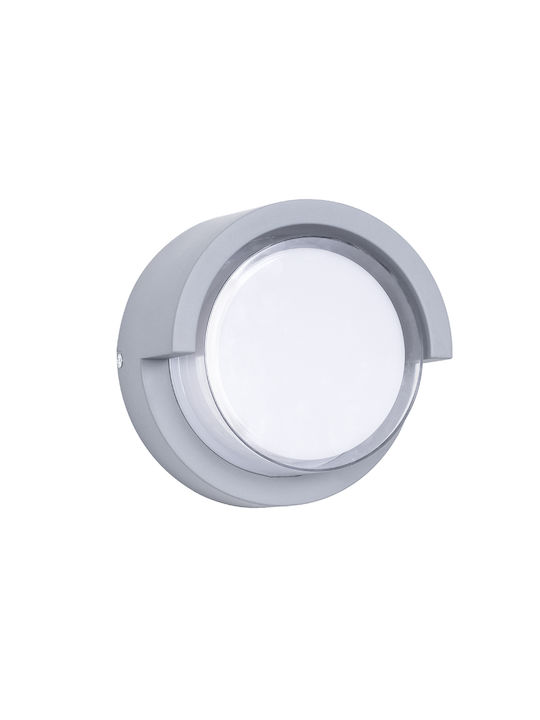 GloboStar Apex Wall-Mounted Outdoor Ceiling Lamp LED IP65 10W With Natural White Light 17x17x9cm