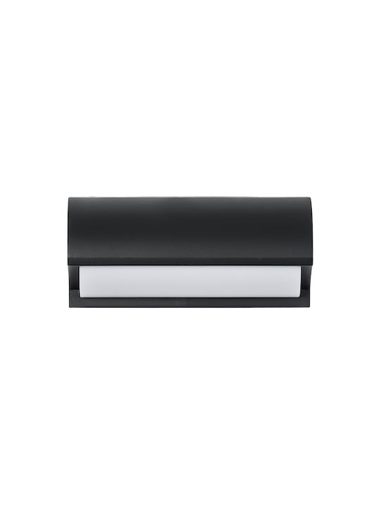 GloboStar Horizon Стенна Външна Таванна Лампа LED IP65 15W с Естествено Бяло Осветление 23.5x11x10см
