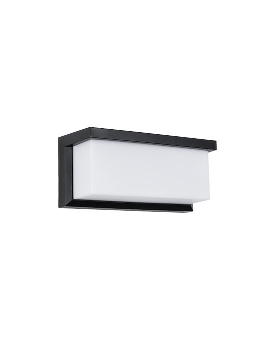 GloboStar Cityscape Wall-Mounted Outdoor Ceiling Lamp LED IP65 18W with Natural White Light 23.5x11x10cm