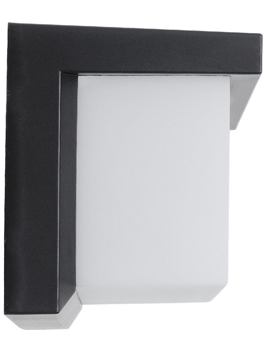 GloboStar Cityscape Wall-Mounted Outdoor Ceiling Lamp LED IP65 18W with Natural White Light 23.5x11x10cm